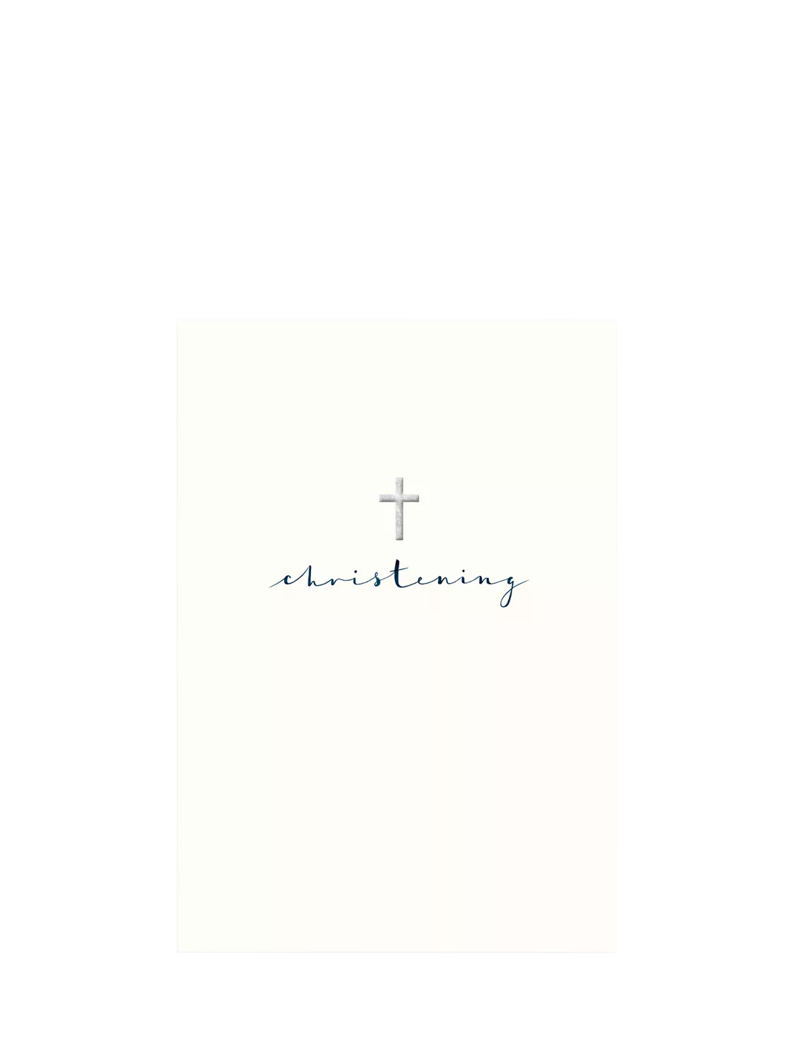 Woodmansterne Cross Christening Card, UK version