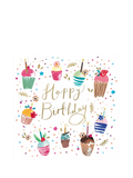 Woodmansterne birthday card circle of cupcakes 166x167mm, UK version