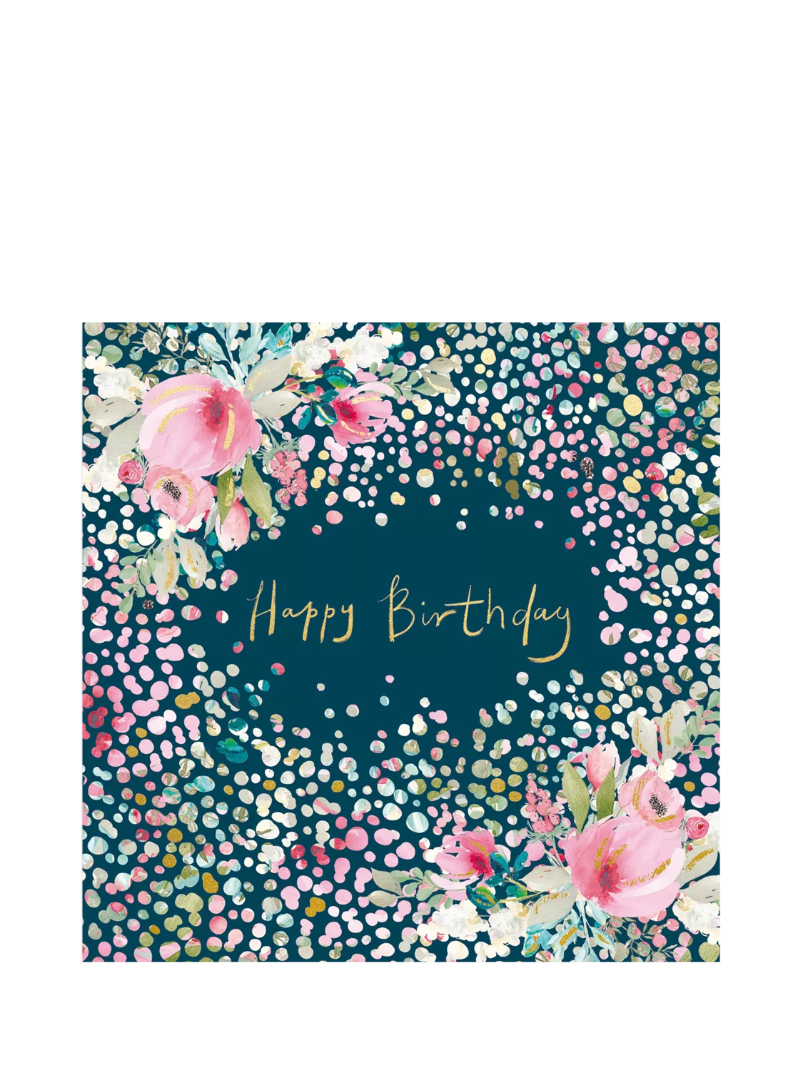 Woodmansterne Scattering of Dots birthday card, UK version