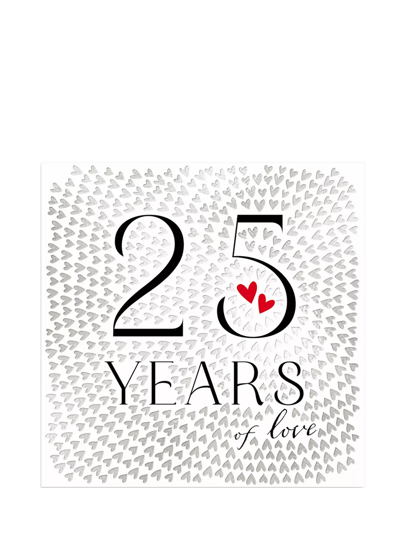 The Proper Mail Company 25th anniversary card, imported from the UK
