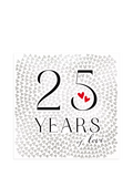 The Proper Mail Company 25th anniversary card, imported from the UK
