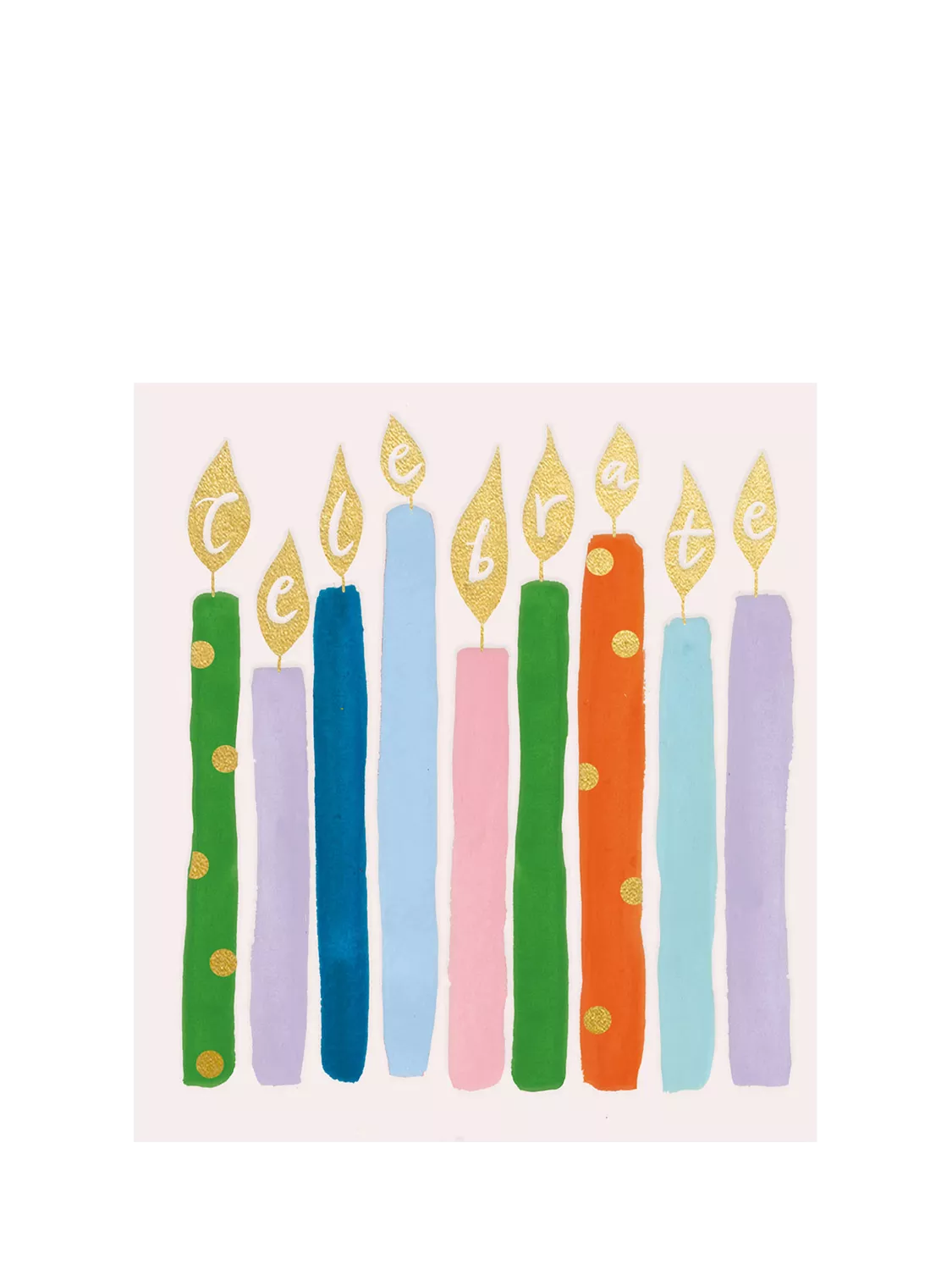 The Proper Mail Company gold foil birthday card - British product