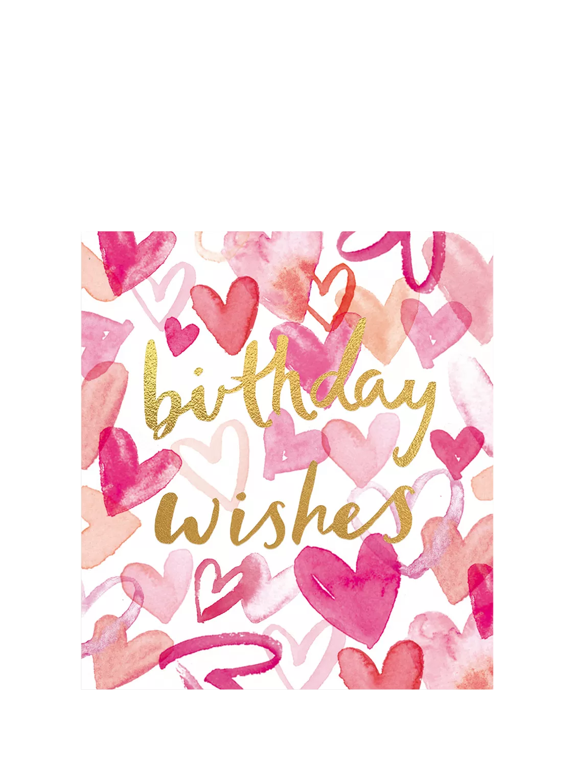 The Proper Mail Company hearts birthday card (British brand)