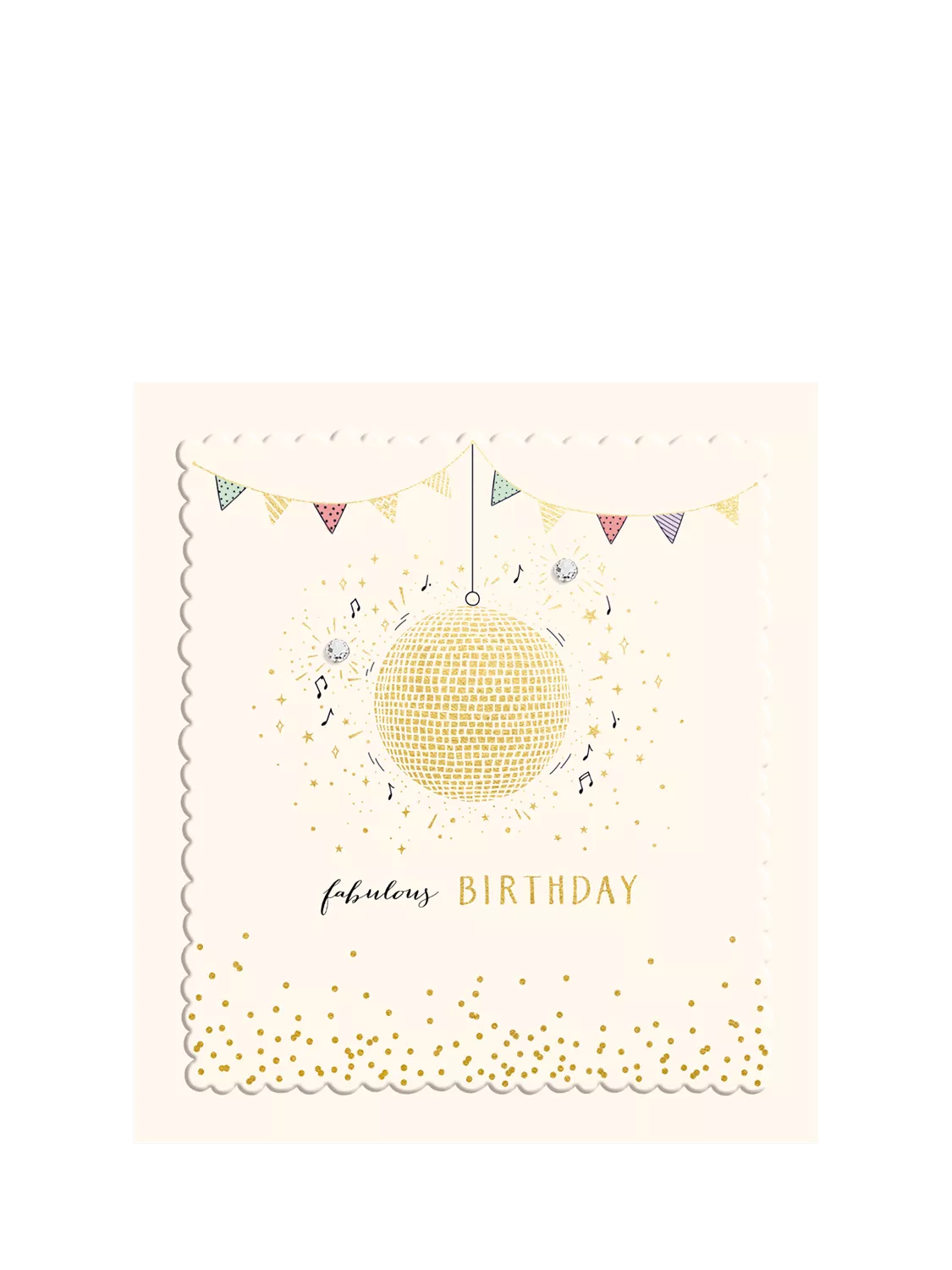 The Proper Mail Company Disco Ball birthday card - British product