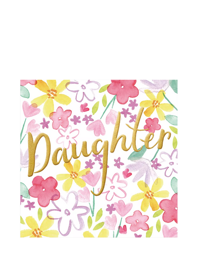 John Lewis The Proper Mail Company Flowers Daughter Birthday Card Greetings Card- Buy online at McGrocer