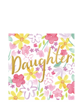 The Proper Mail Company gold foil daughter birthday card, UK version