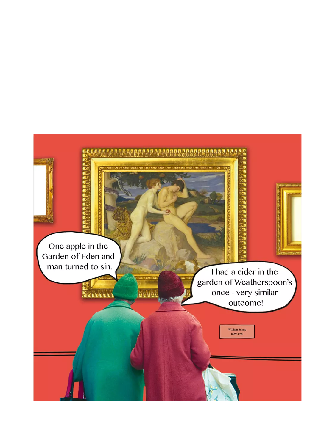 Woodmansterne Garden of Eden greetings card, UK version