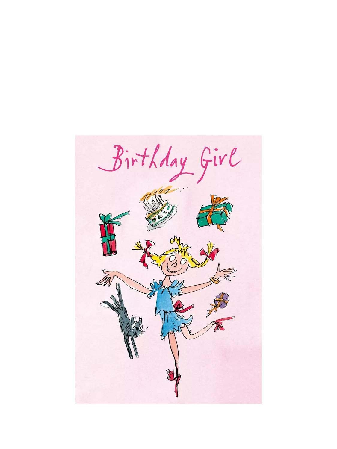 Woodmansterne birthday card Juggling Girl, UK version