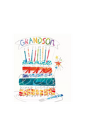 Woodmansterne grandson birthday card cake design, UK version