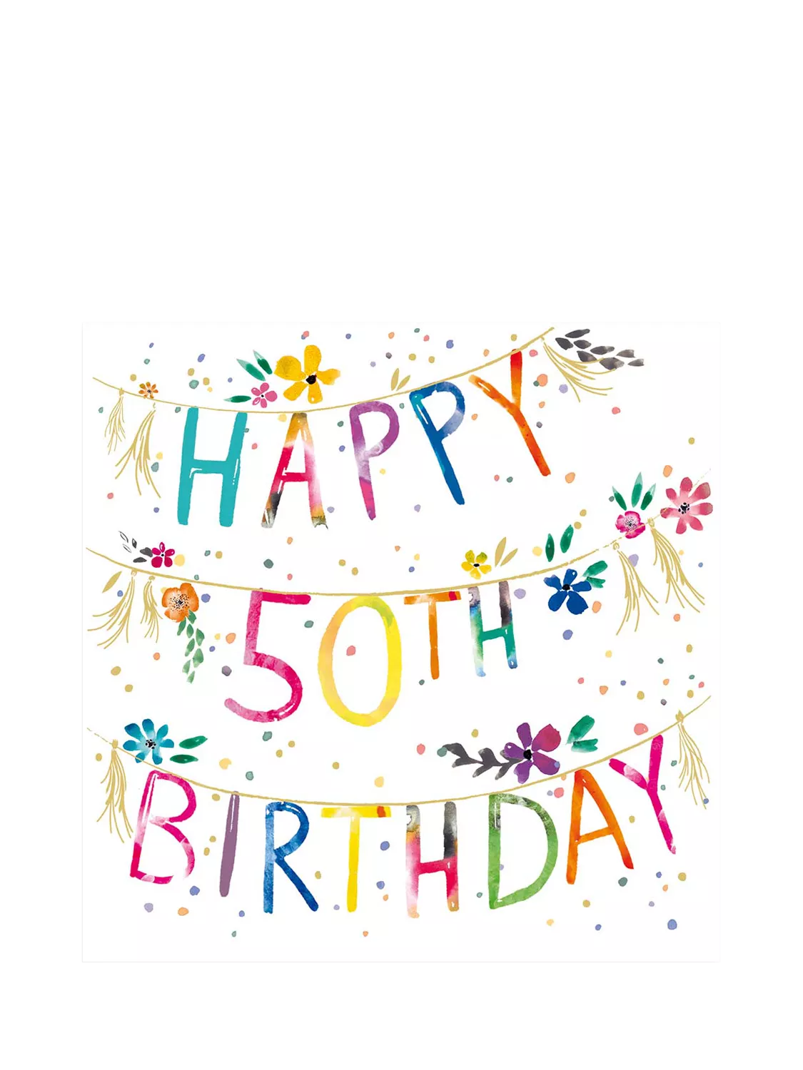 Woodmansterne 50th birthday card, UK version