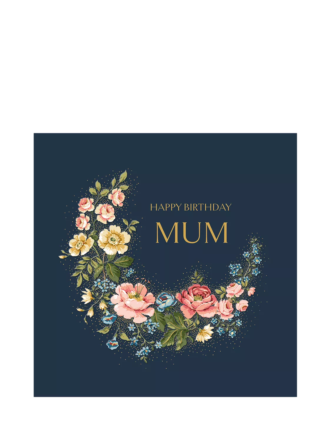 Woodmansterne Hykenham Wreath Mum birthday card - British product