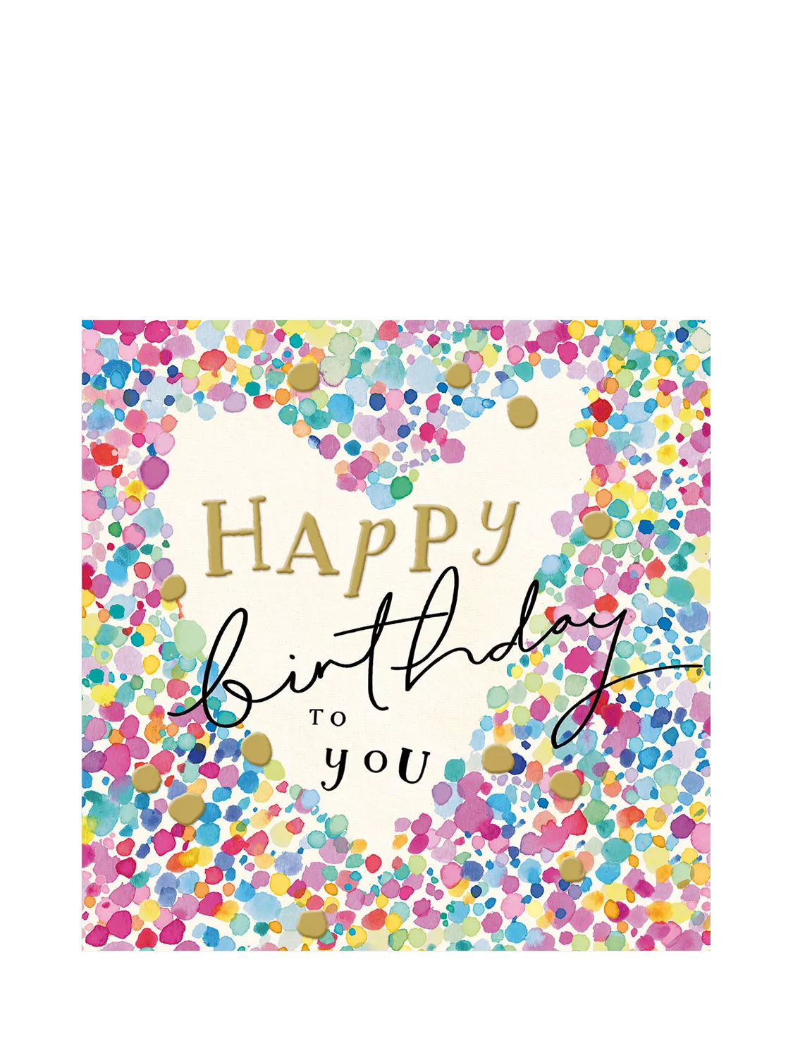 The Proper Mail Company birthday card blank inside (British brand)