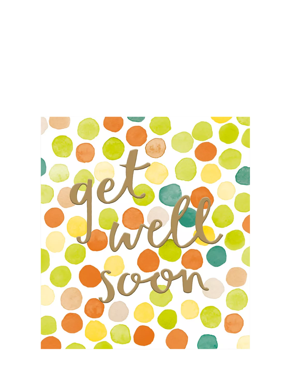 The Proper Mail Company polka dots get well soon card, imported from the UK