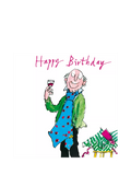 Woodmansterne birthday card man wearing giant tie, imported from the UK