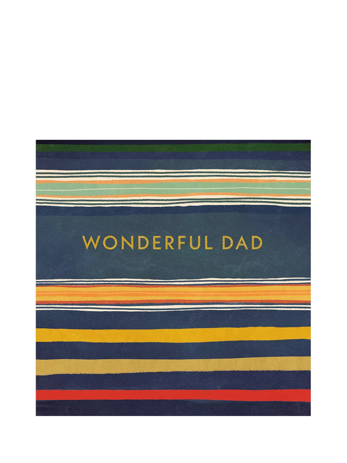 Woodmansterne stripes dad birthday card, imported from the UK
