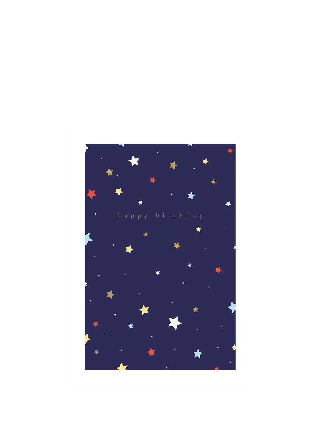 Woodmansterne Pattern Of Stars birthday card - British product