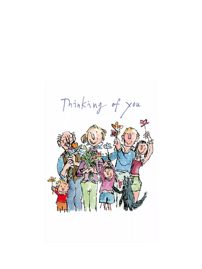 John Lewis Woodmansterne People Holding Up Flowers Sympathy Card- Buy online at McGrocer