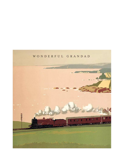 John Lewis Woodmansterne Royal Highlander Train Grandad Birthday Card- Buy online at McGrocer