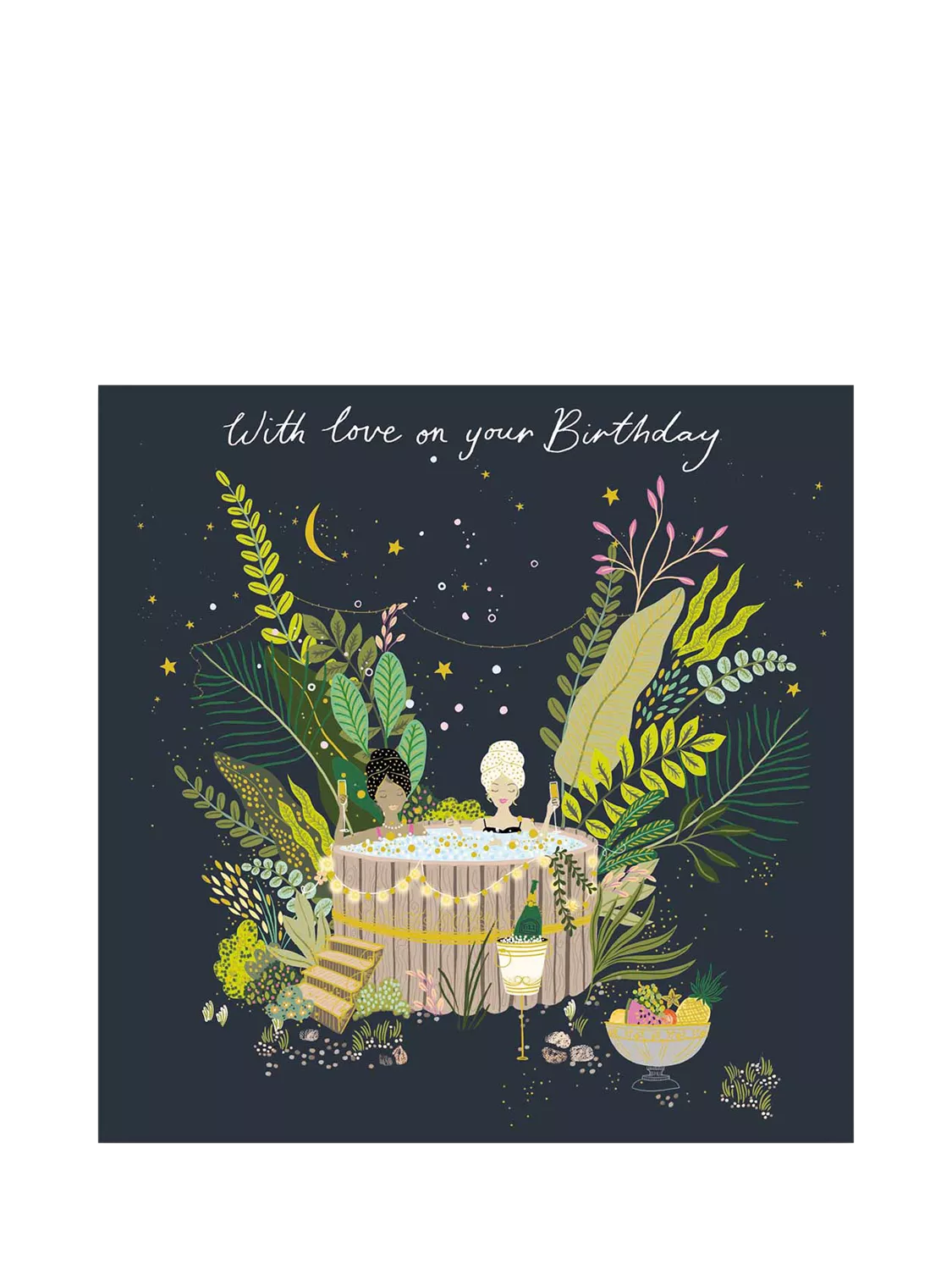 Woodmansterne Spa Day birthday card (British brand)