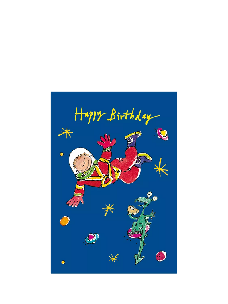 Woodmansterne Space Man birthday card 180x129mm (British brand)