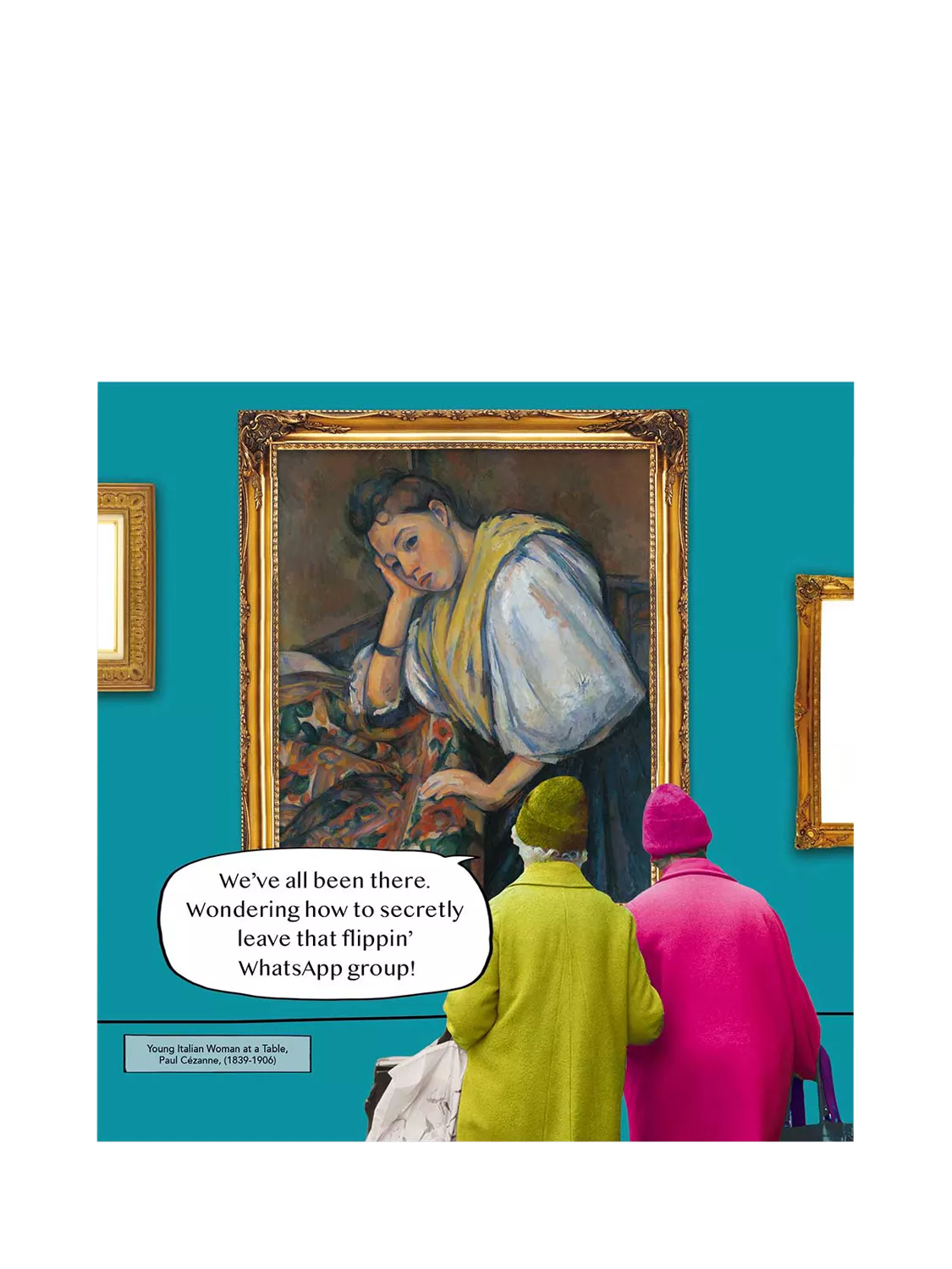 Woodmansterne art gallery portrait blank greeting card - British product