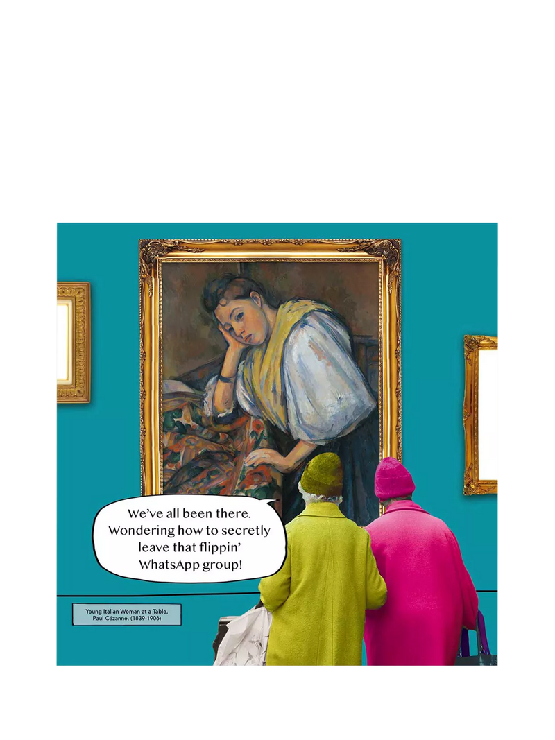 Woodmansterne art gallery portrait blank greeting card - British product