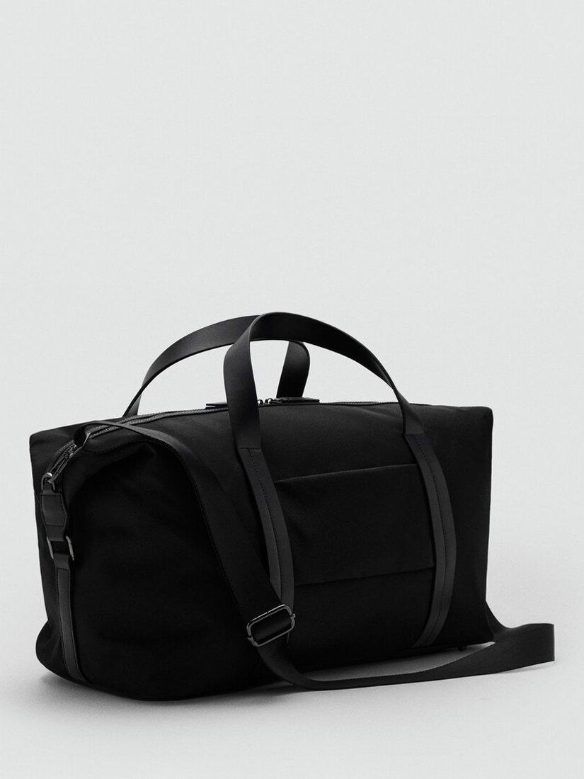 Mango weekend holdall bag in black, UK version