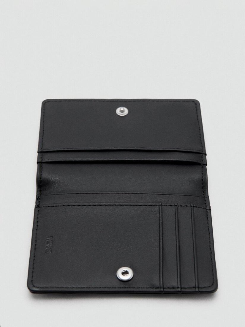 Mango bifold cardholder black, imported from the UK