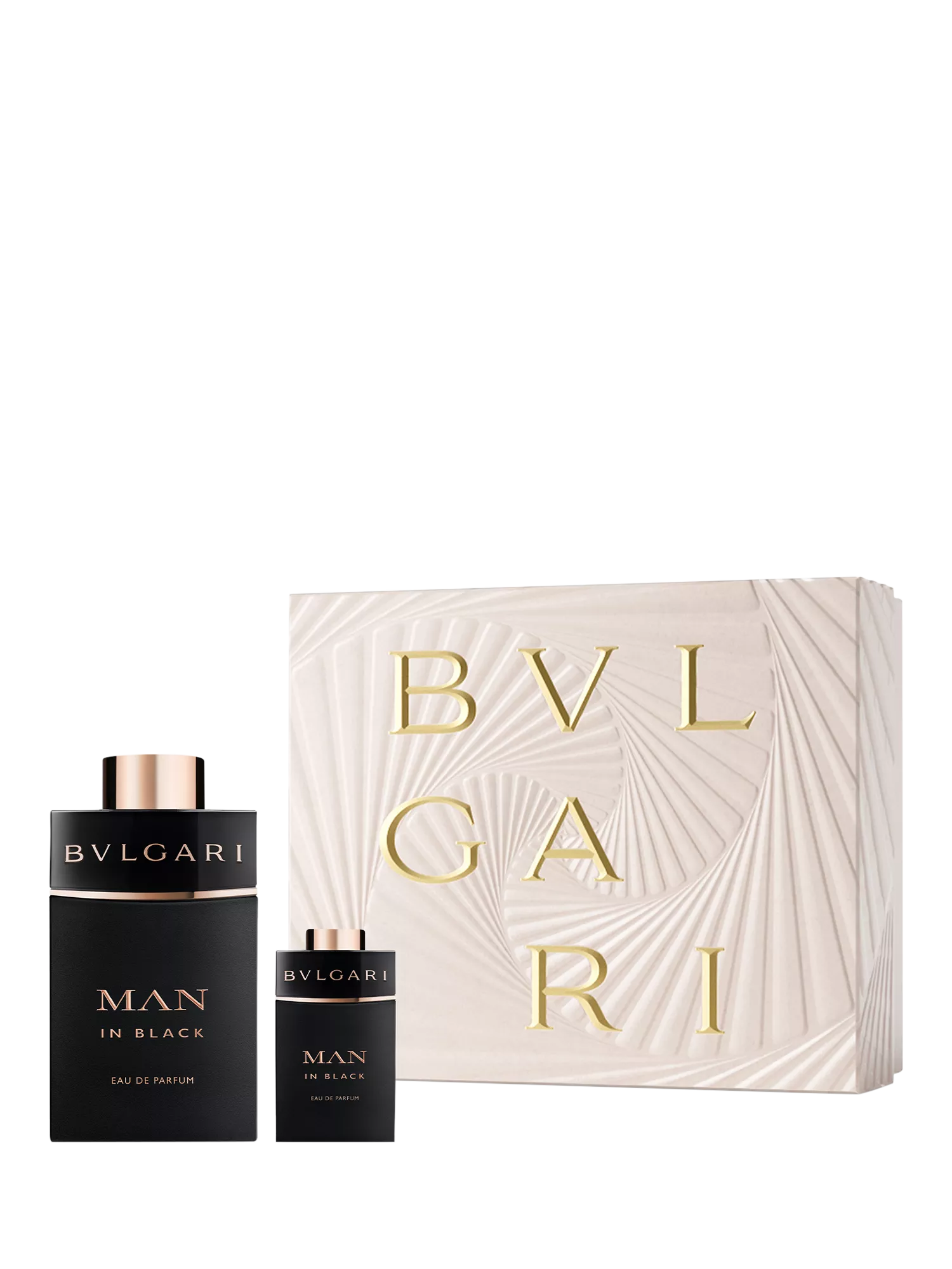 BVLGARI Man in Black gift set 100ml 15ml, imported from the UK