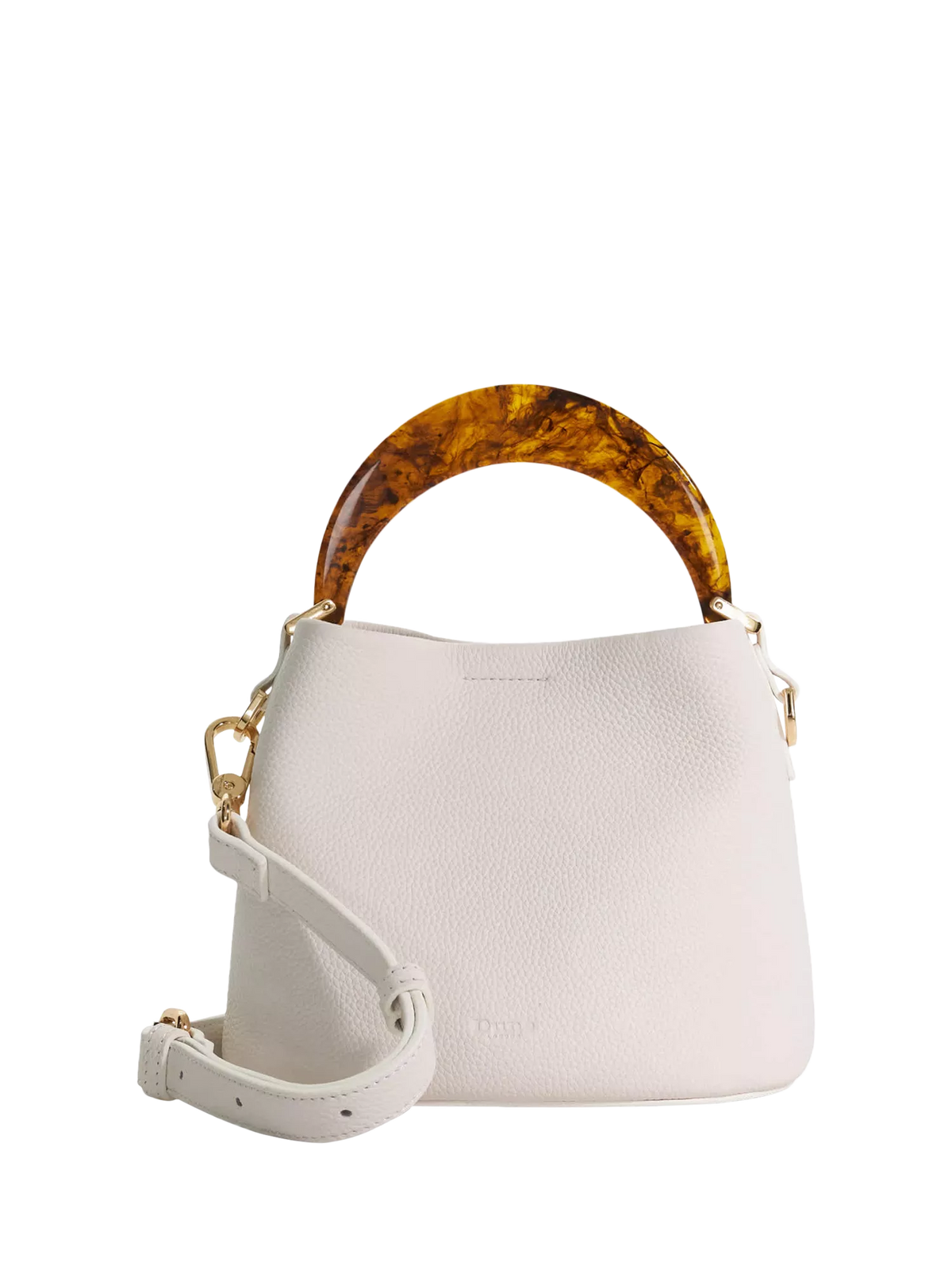 Dune London Dharla leather grab bag with magnetic closure - British product