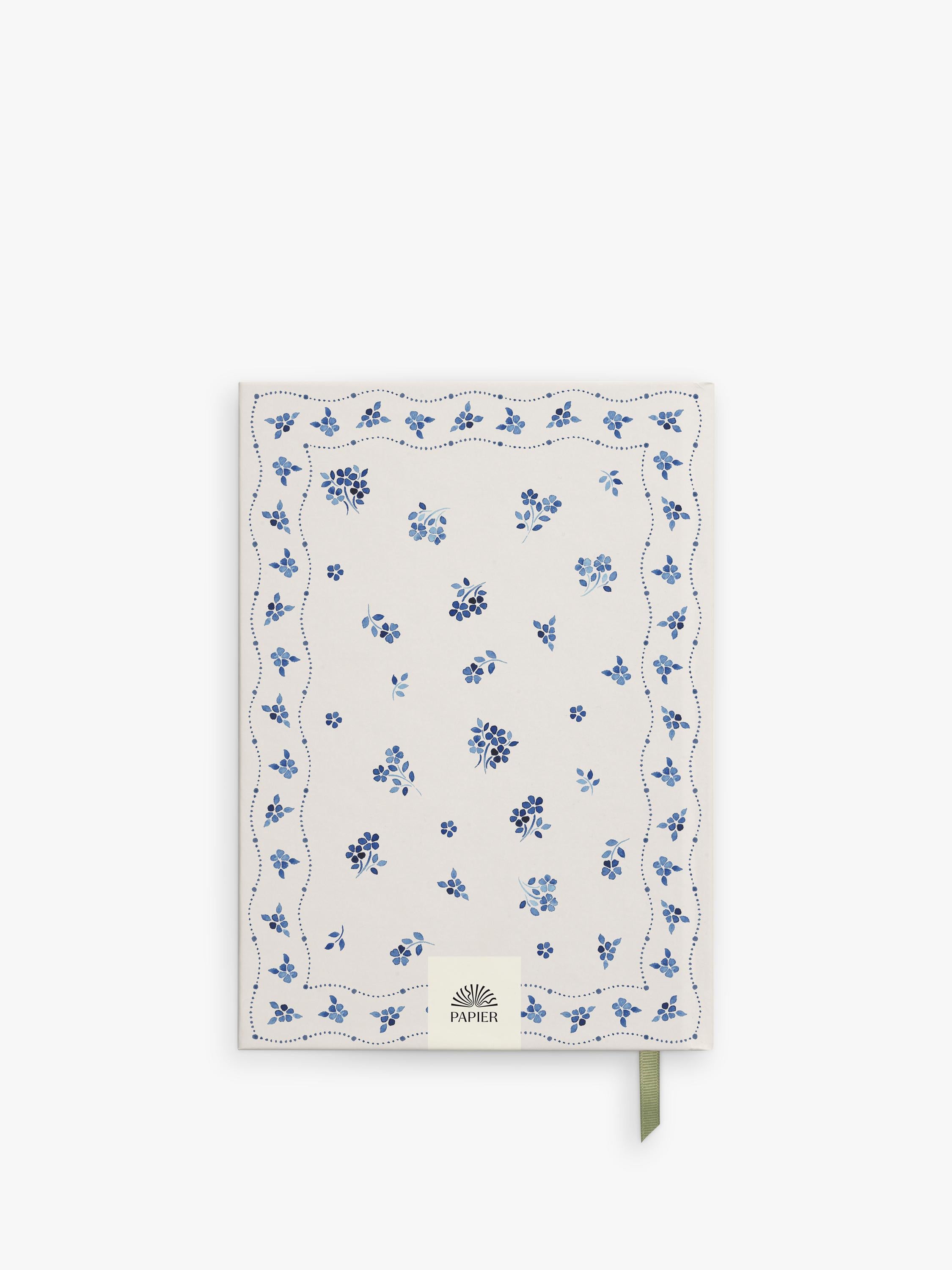 Papier ceramic blue recipe journal A5, imported from the UK