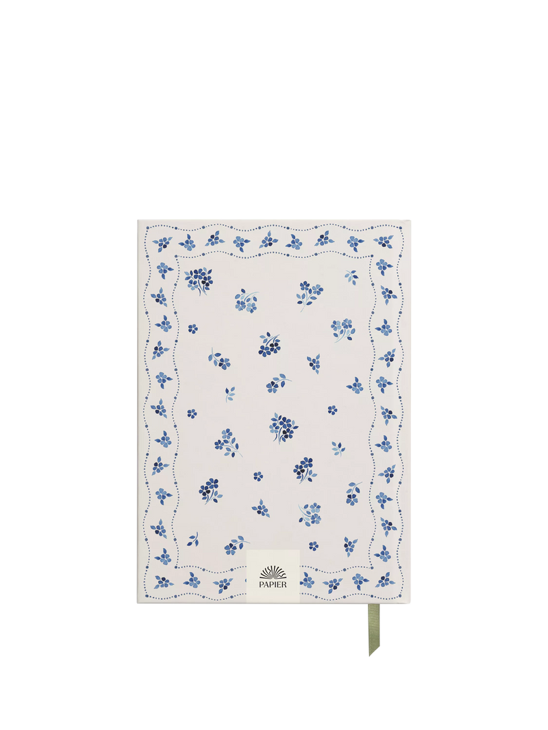 Papier ceramic blue recipe journal A5, imported from the UK