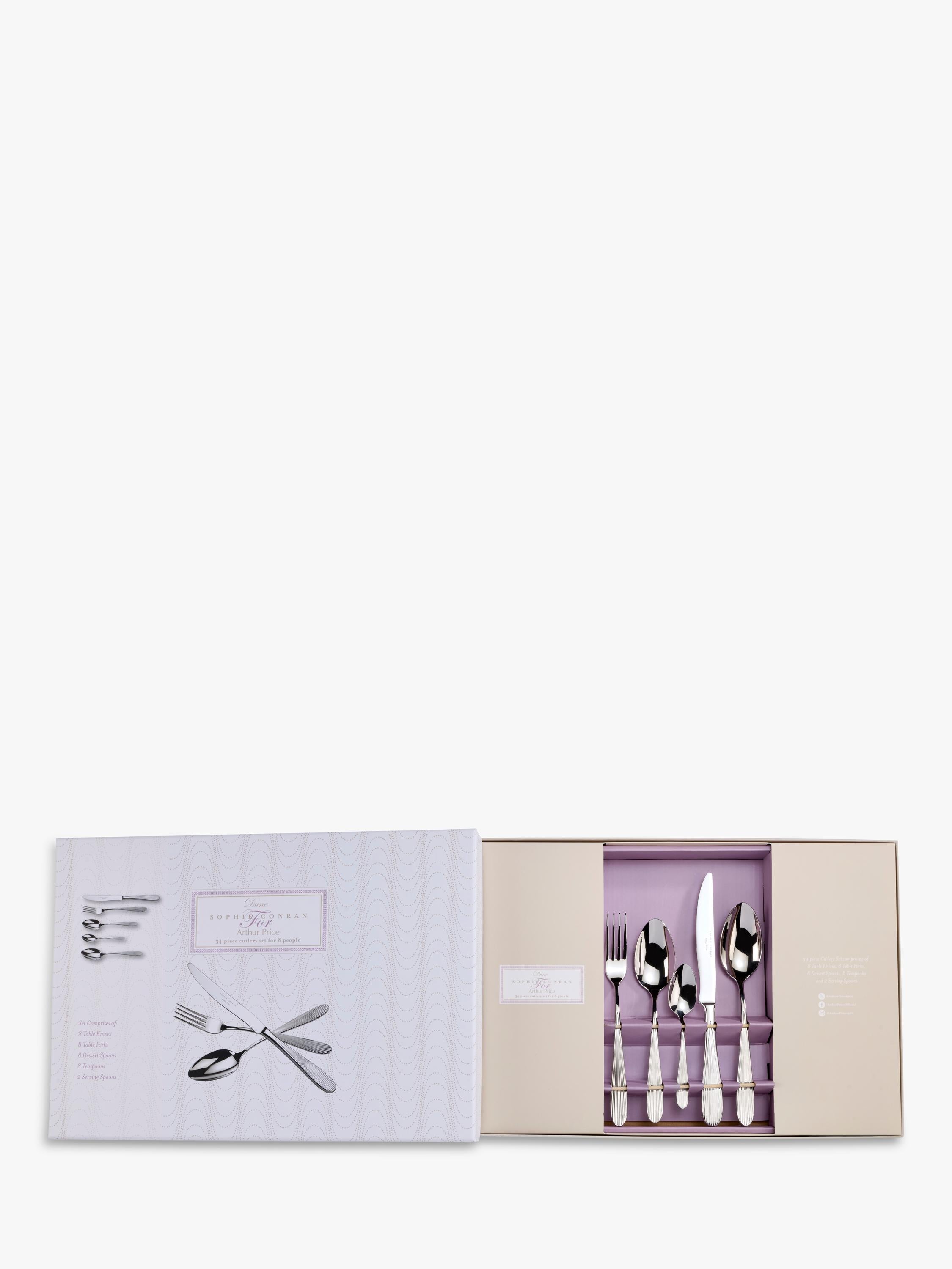 Arthur Price Sophie Conran Dune cutlery set 34 piece, UK version