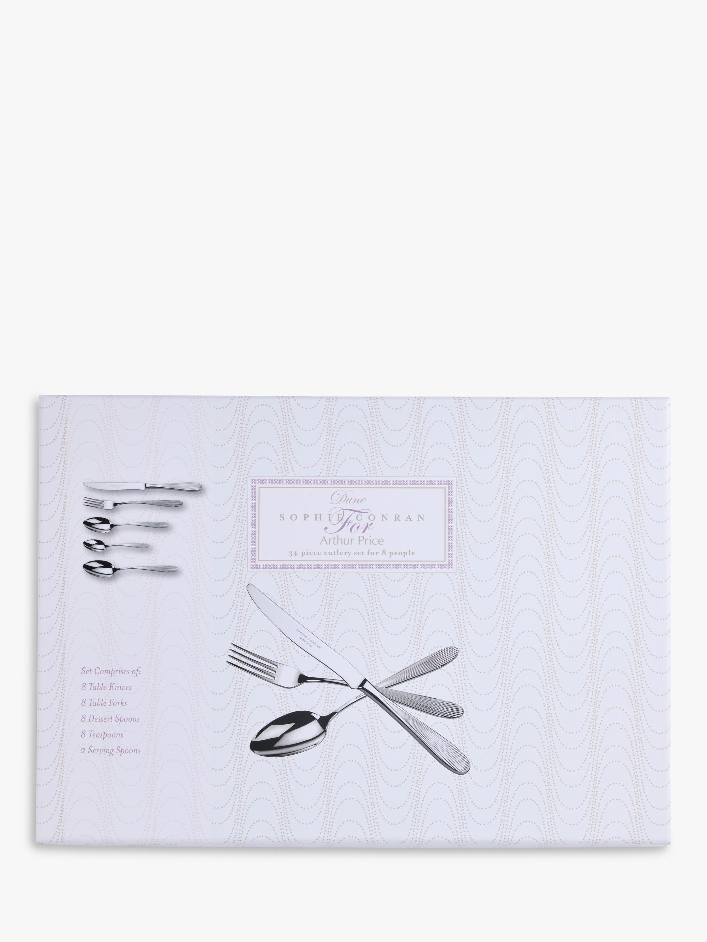Arthur Price Sophie Conran Dune cutlery set 34 piece, UK version