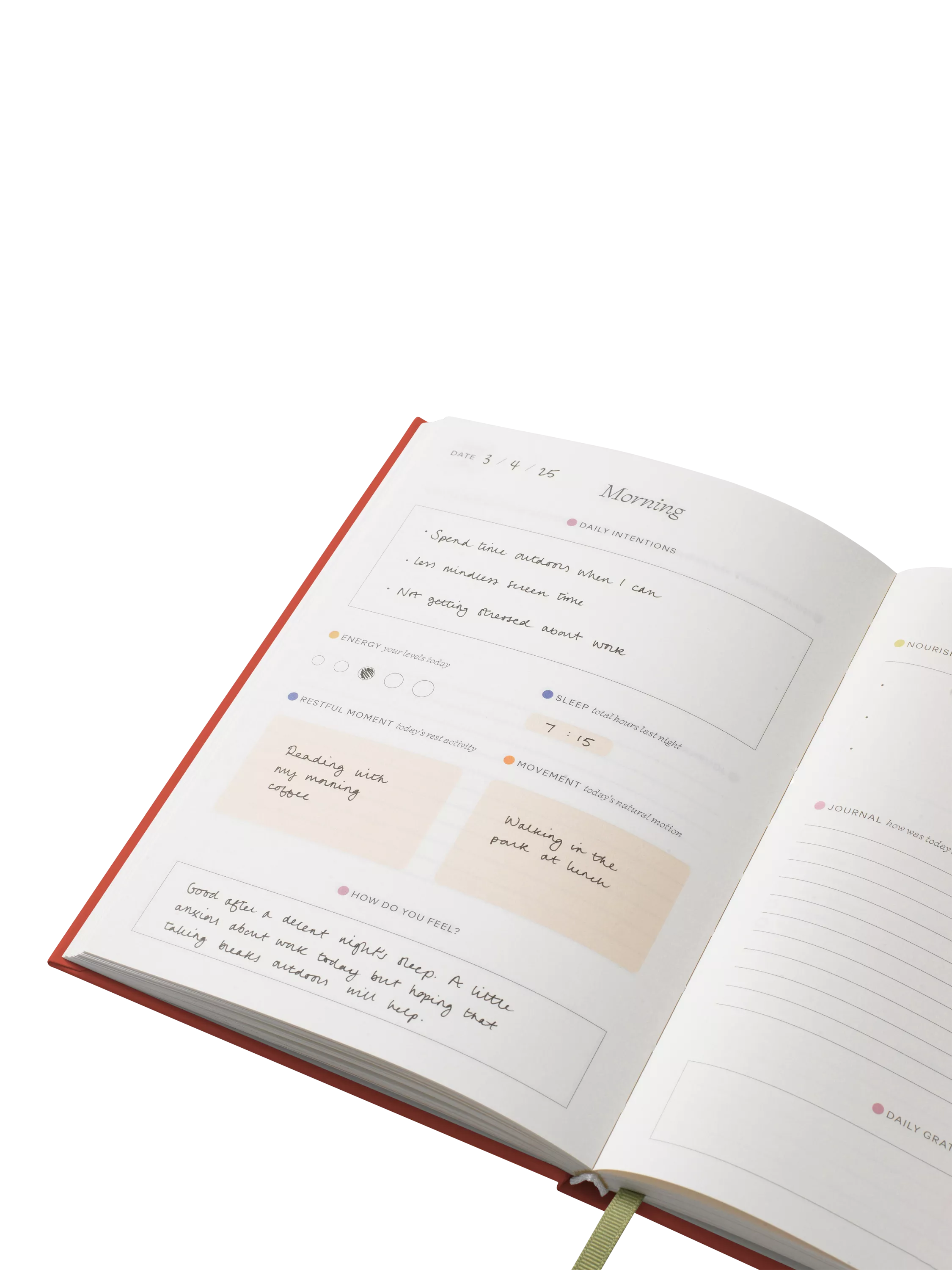 Papier Floral Ikat wellness journal A5 (British brand)