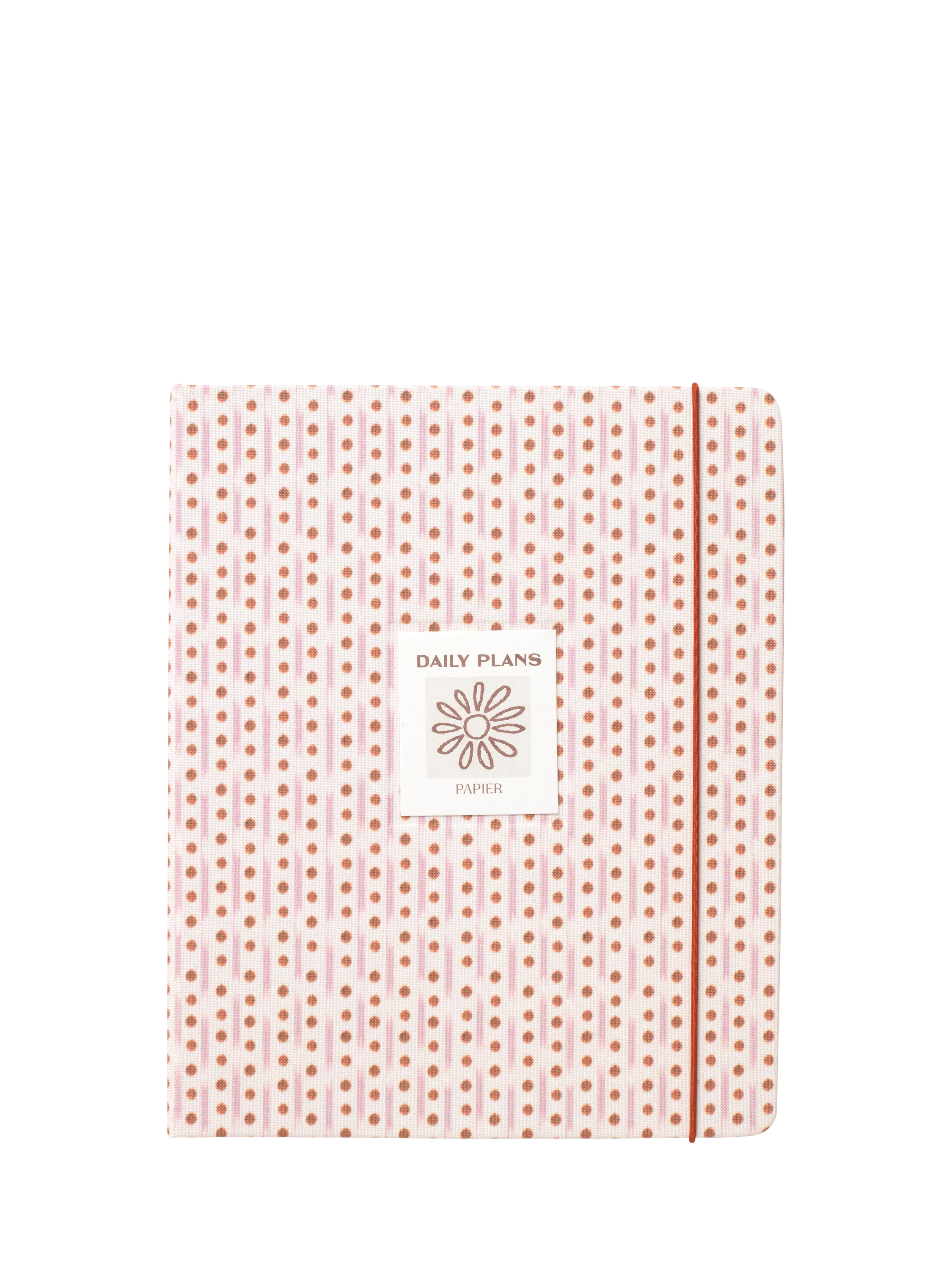 Papier Ikat Stripe planner in pink (British brand)