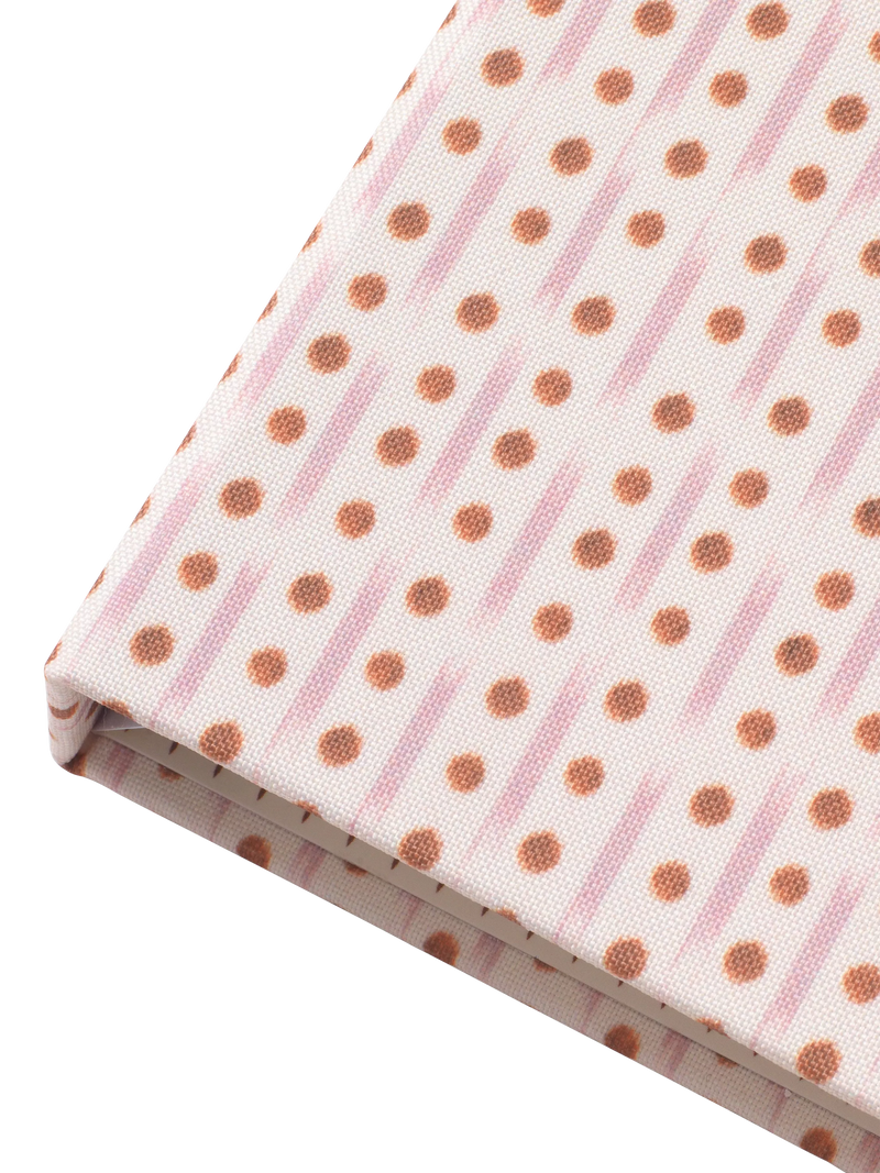 Papier Ikat Stripe planner in pink (British brand)