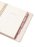 Papier Ikat Stripe planner in pink (British brand)
