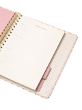 Papier Ikat Stripe planner in pink (British brand)