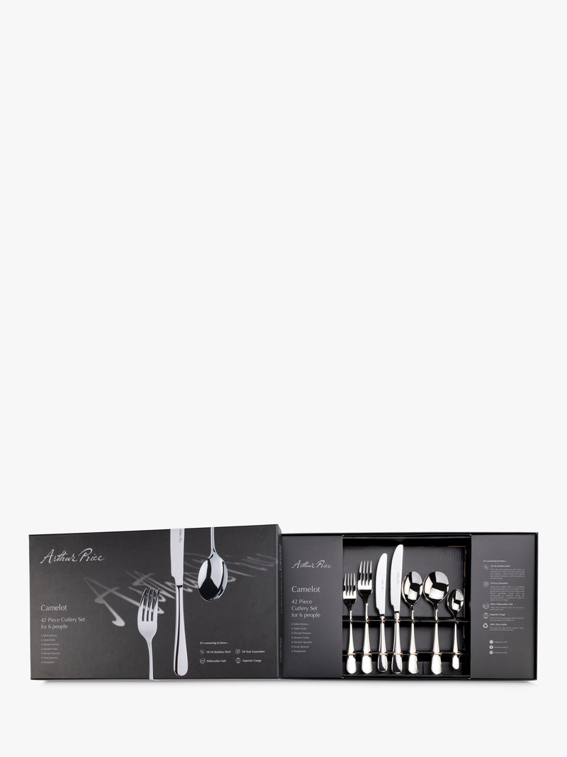 Arthur Price Camelot cutlery set 42 piece 6 place settings - British product