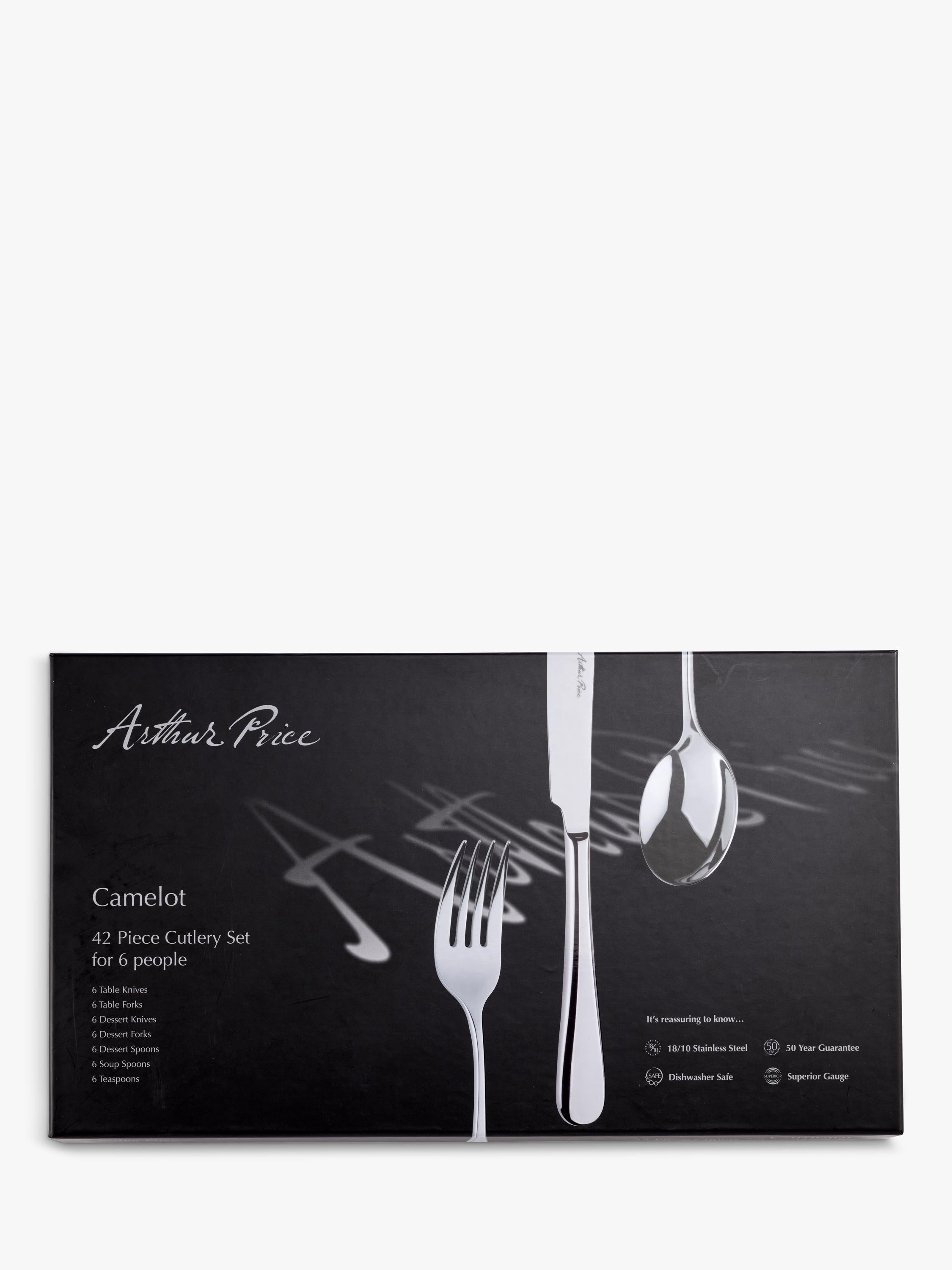 Arthur Price Camelot cutlery set 42 piece 6 place settings - British product