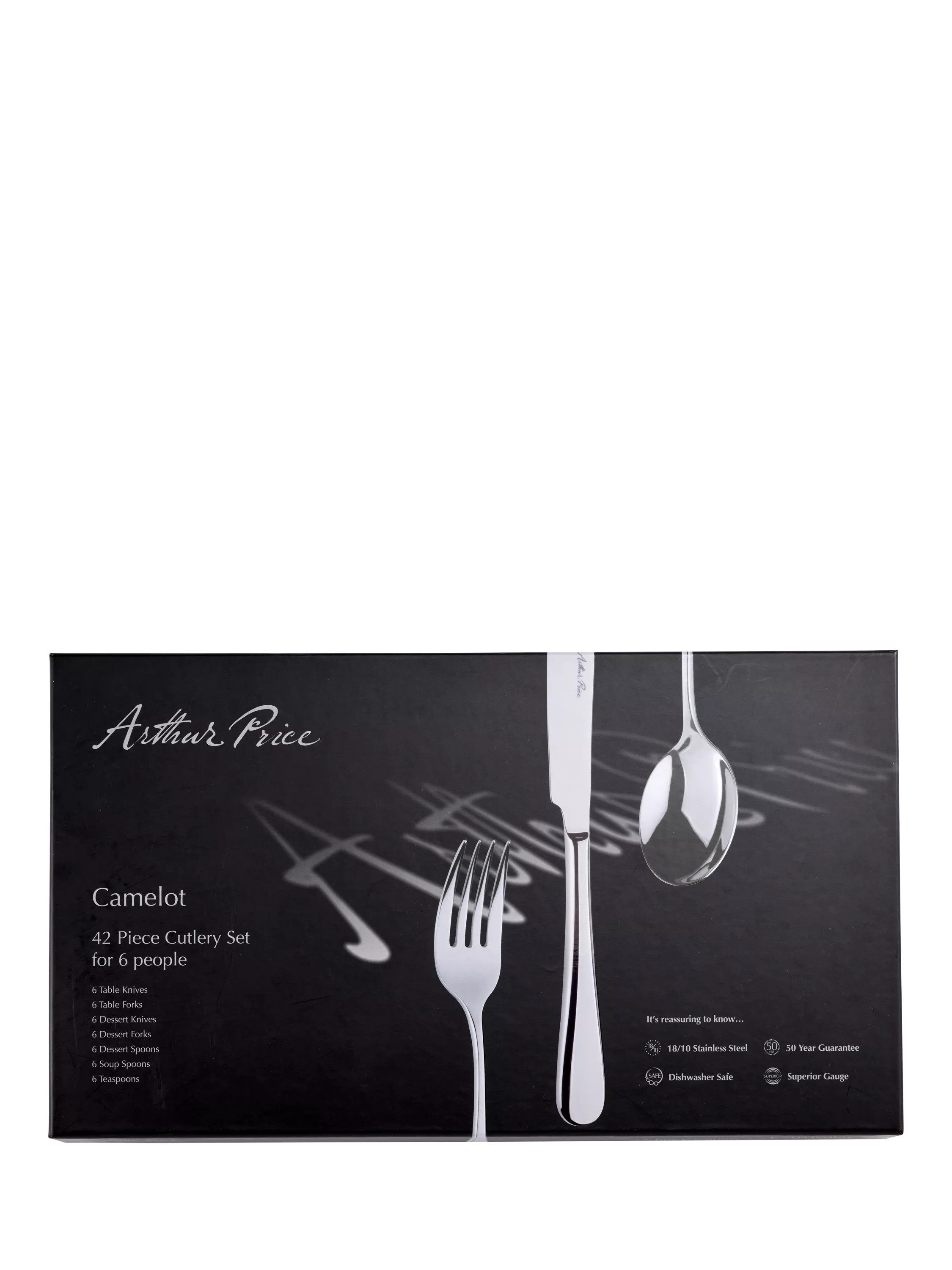 Arthur Price Camelot cutlery set 42 piece 6 place settings - British product