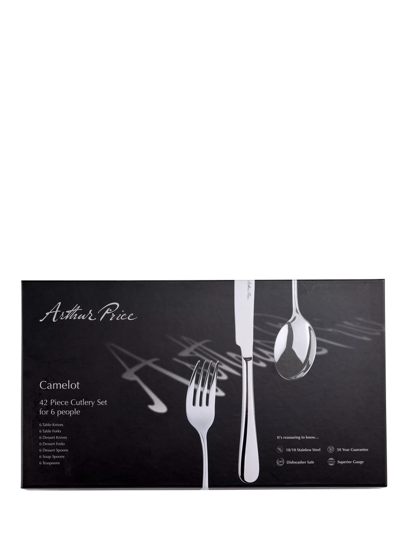 Arthur Price Camelot cutlery set 42 piece 6 place settings - British product