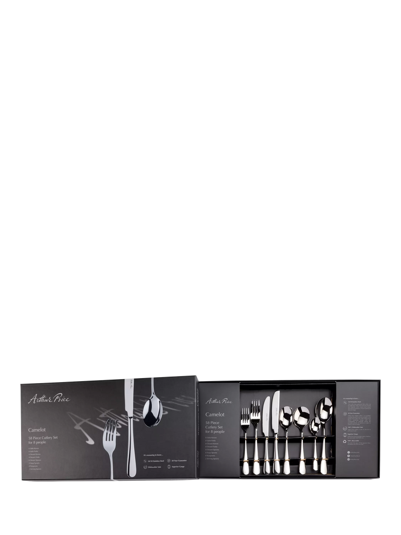 Arthur Price Camelot cutlery set 58 pieces (British brand)