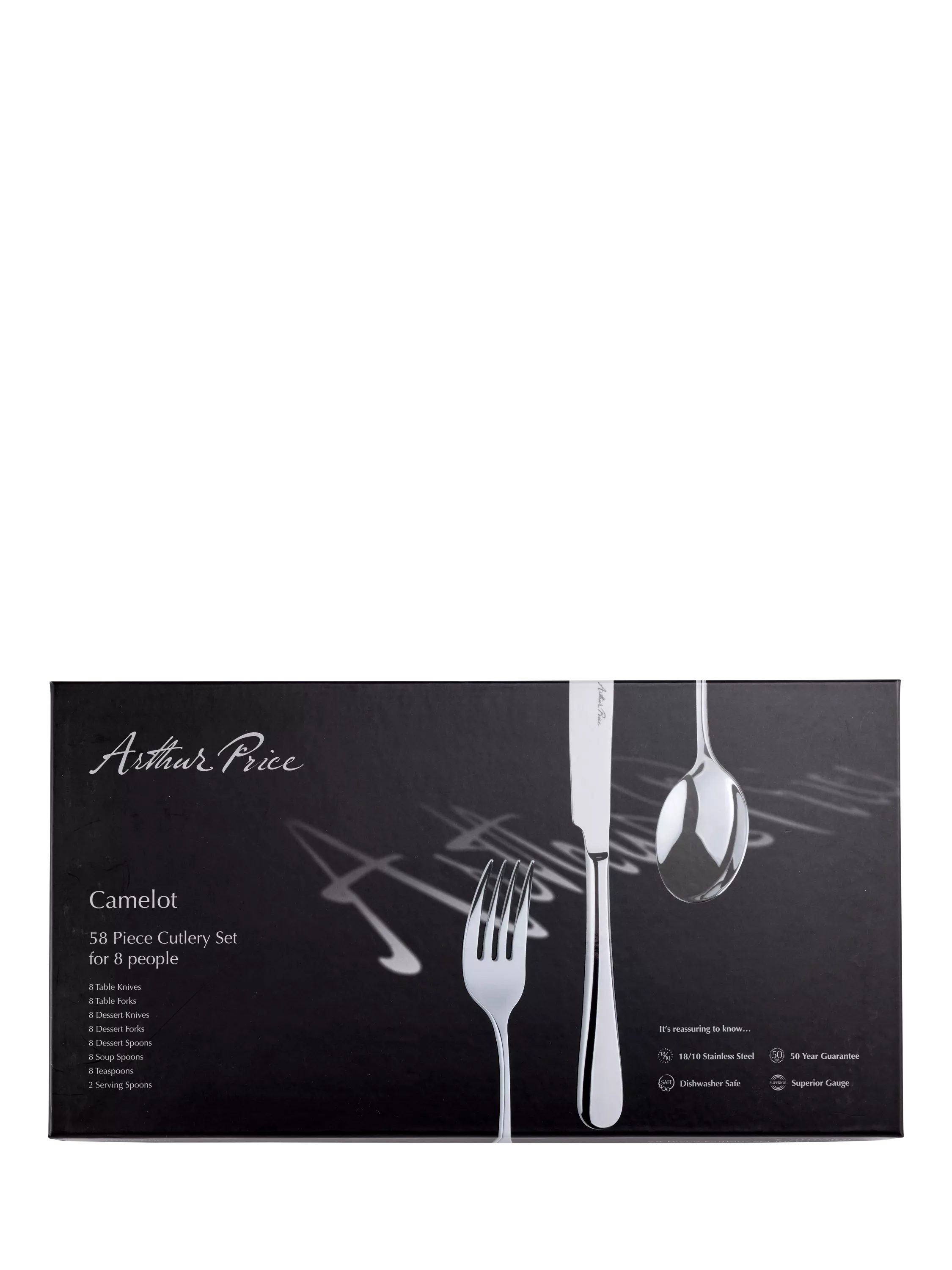 Arthur Price Camelot cutlery set 58 pieces (British brand)