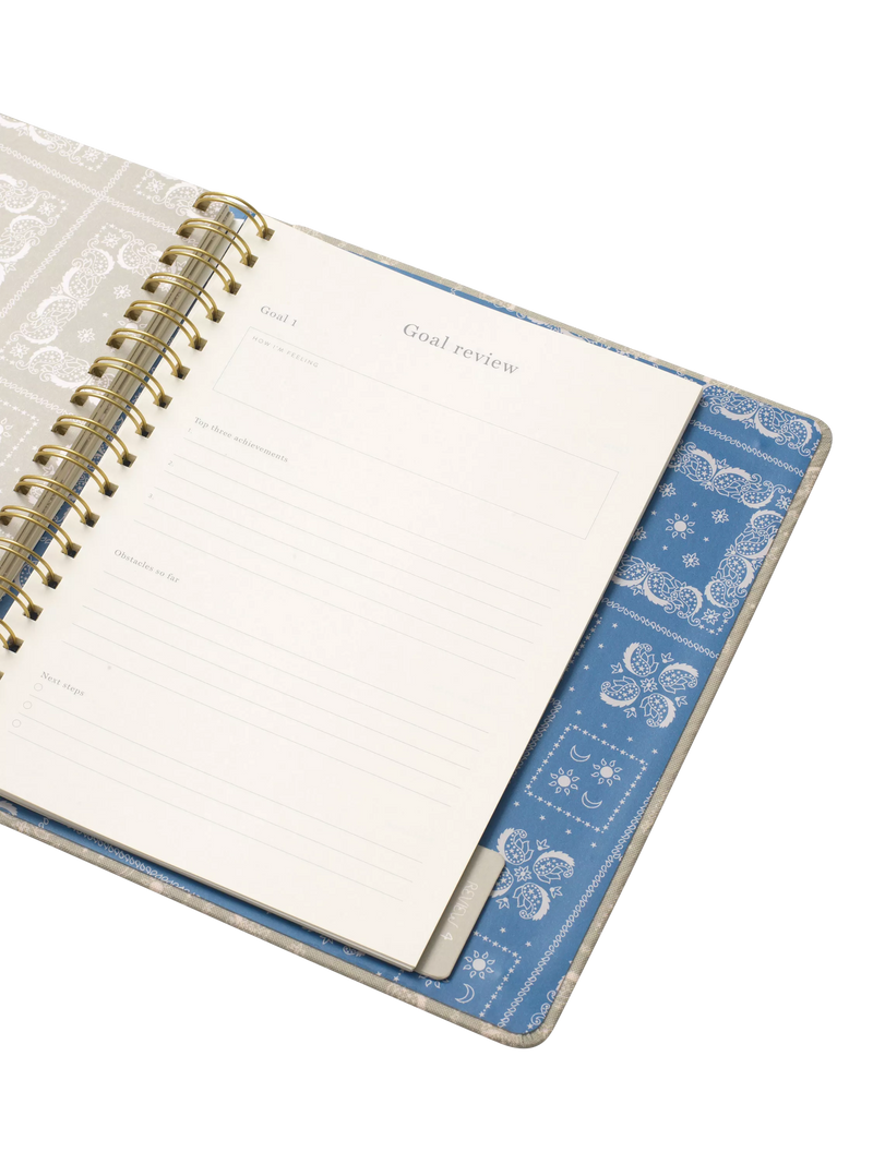 Papier Bandana spiral planner green, UK version