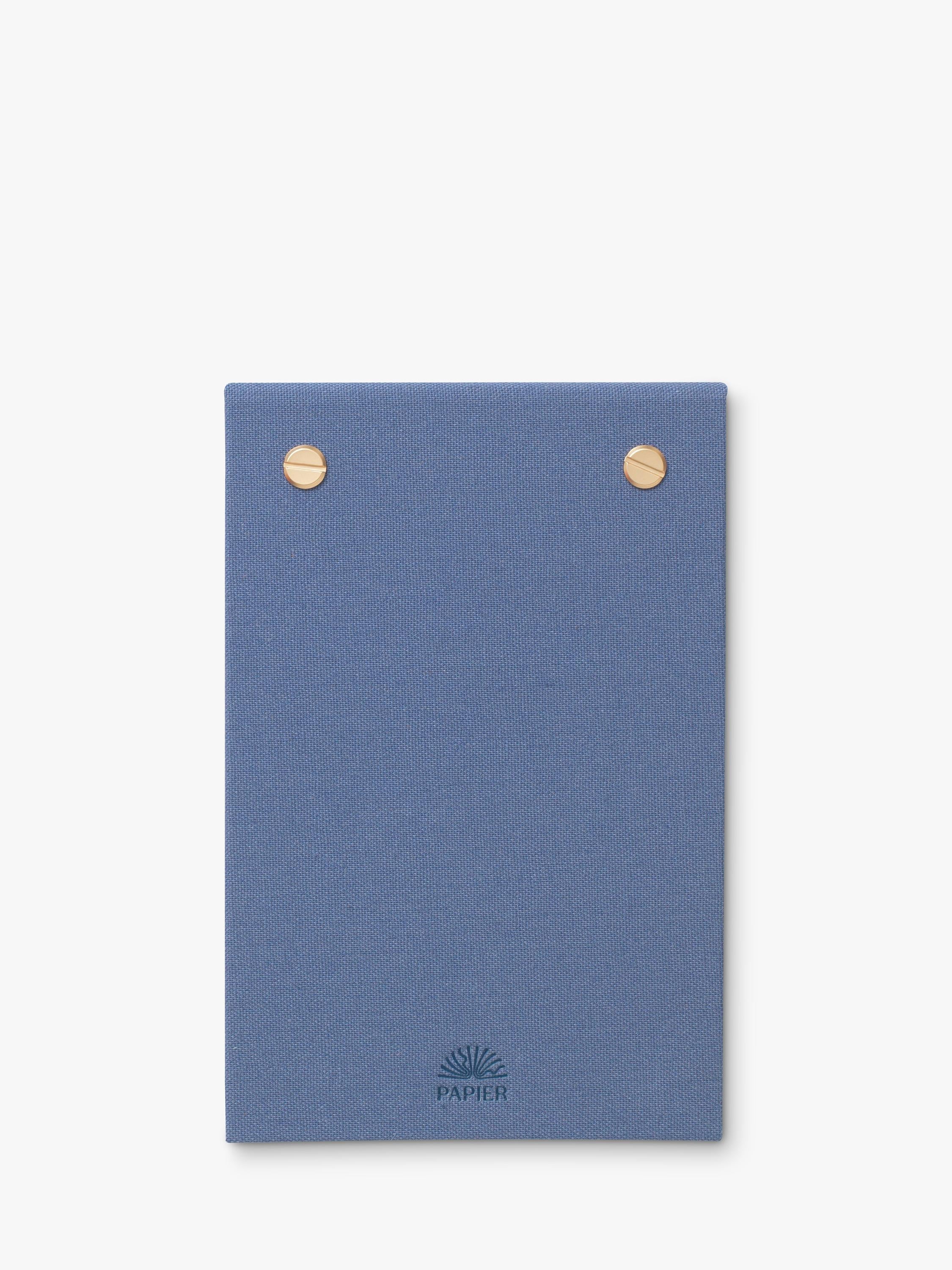Papier Solar Power notepad denim lined - British brand