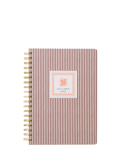 John Lewis Papier Striped Bloom Notebook, Beige- Buy online at McGrocer
