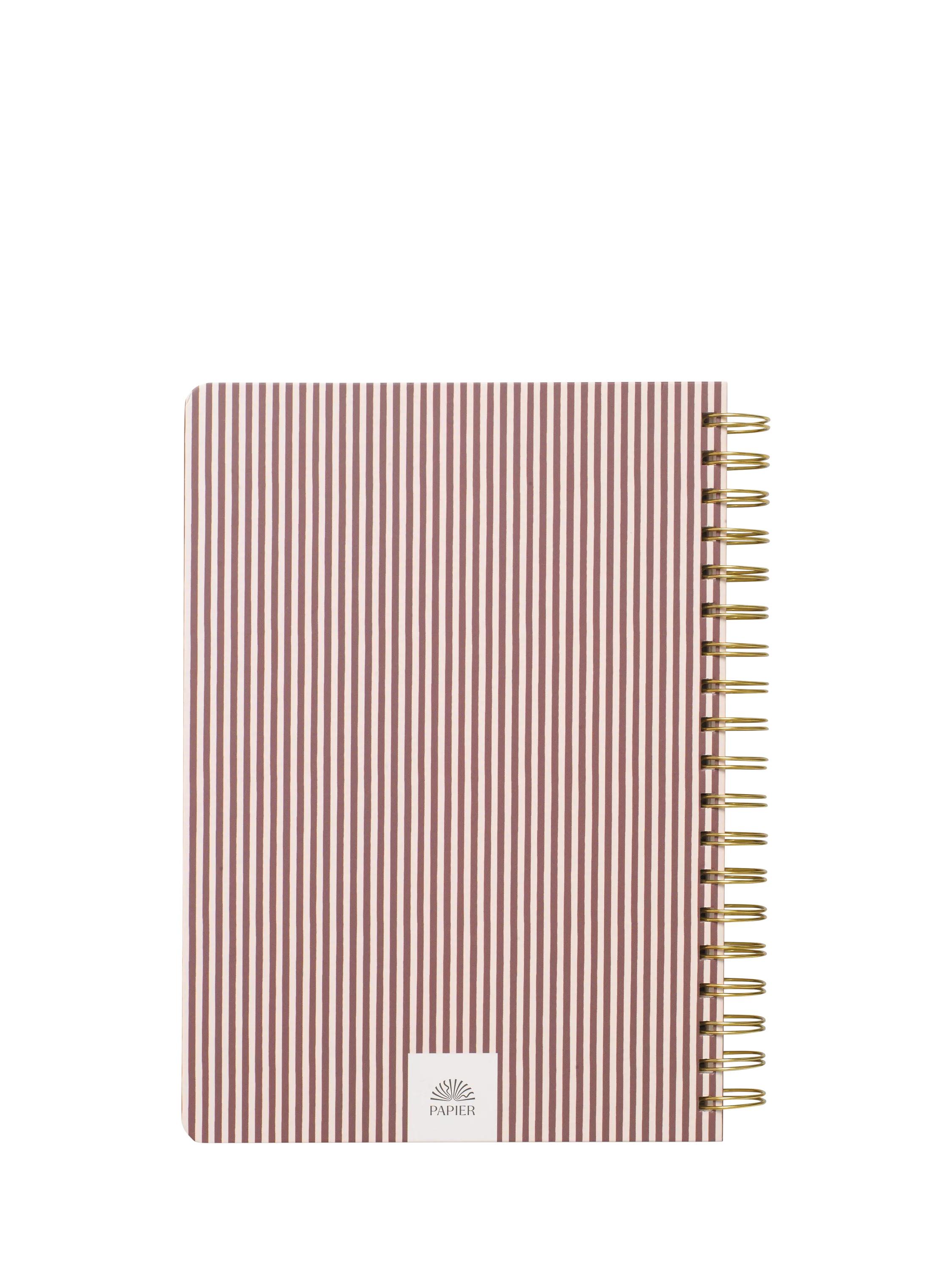 Papier striped bloom notebook beige - British brand