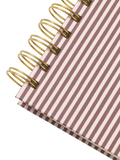 Papier striped bloom notebook beige - British brand